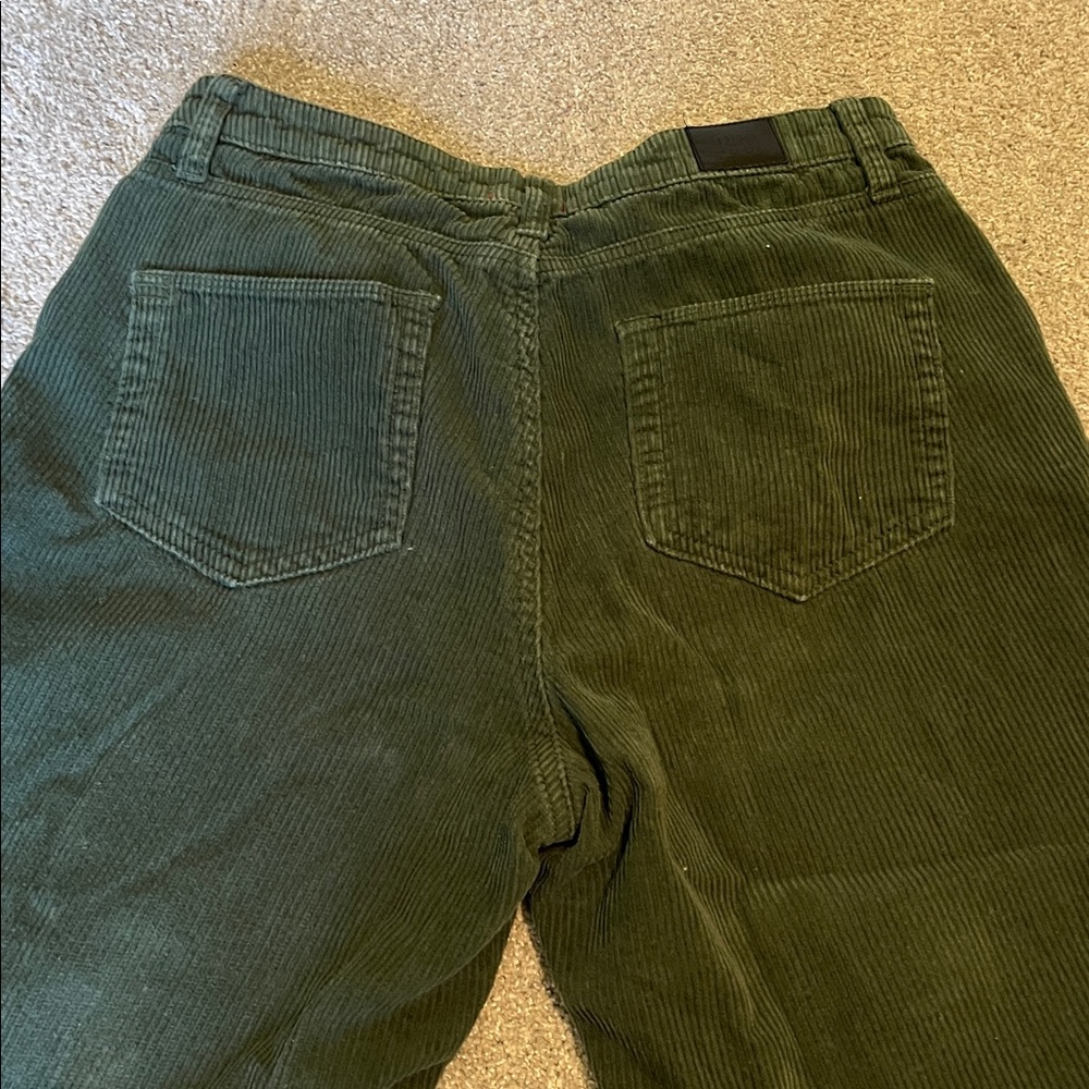 BDG Forest Green Corduroy Trousers - Picture 3 of 6